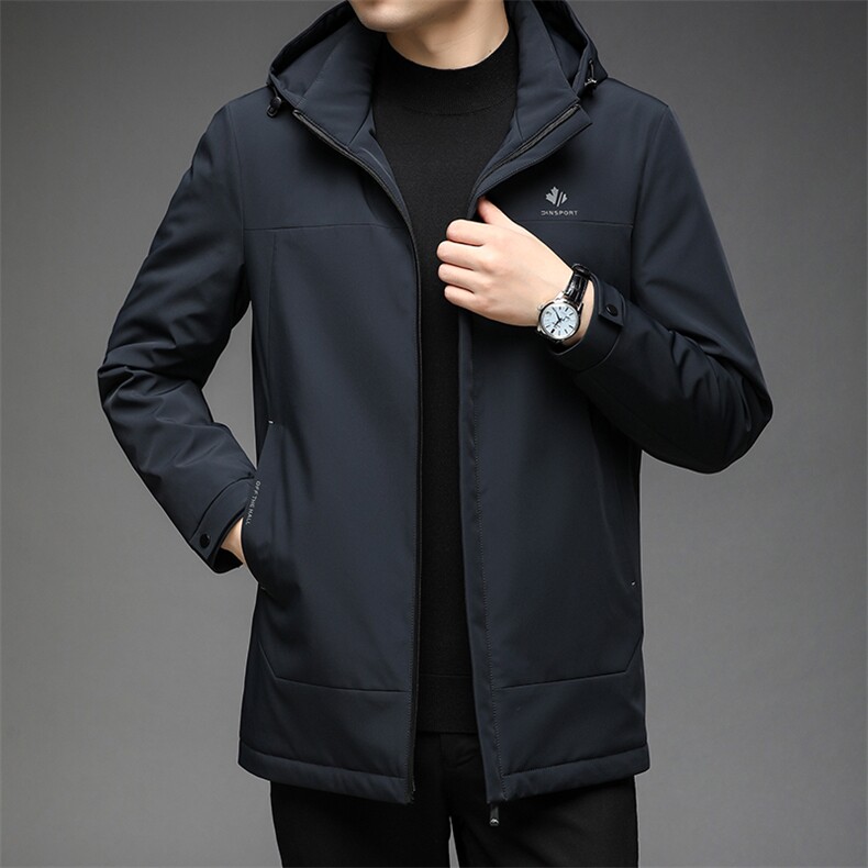 中年男士冬季可卸帽羽绒服2023冬装外套爸爸装GSNAY-K02-P235,男装羽绒服,电商B212（原钱塘6029）