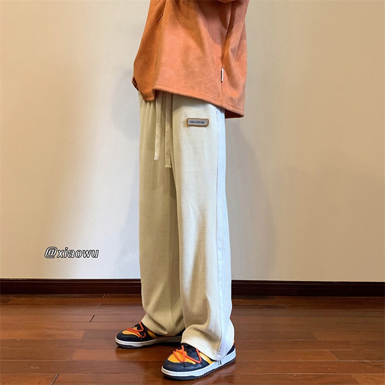 欧棉绒织带休闲裤直筒B342-K7011-P50控68,男装休闲裤,电商B342