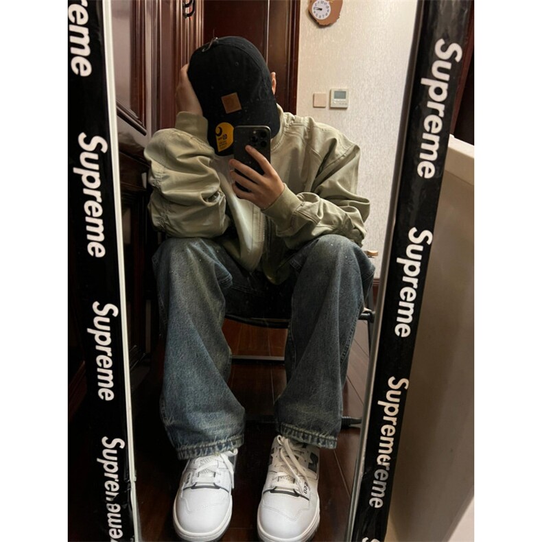 【有货】cleanfit棒球服外套高级感痞帅飞行员夹克JH8820LL-P58,男装夹克,星座1007（原301D）