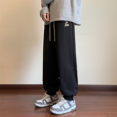 港风休闲裤男宽松拖地束脚裤卫裤KP721P40，男装休闲裤，星座1204-3