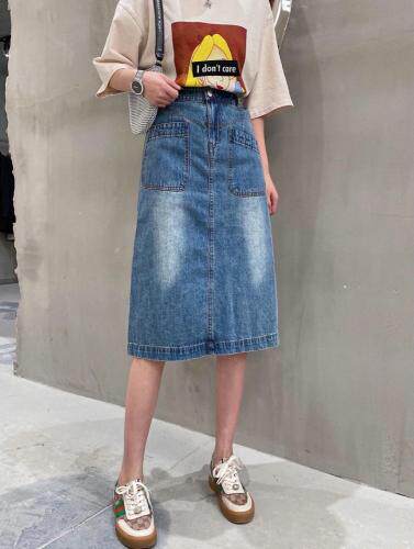 现货，2021年春夏款牛仔裙，女装，坚持到底