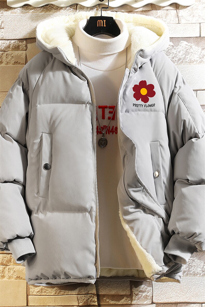 加厚加绒连帽衣男大码服男面包服男砖墙MY16257-P100,男装棉衣,电商A040A