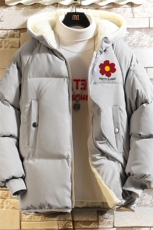 加厚加绒连帽衣男大码服男面包服男砖墙MY16257-P100，男装棉衣，电商A040A
