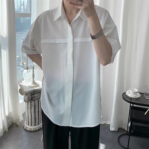 夏季短袖衬衫潮流帅气休闲衬衫C190P30图片
