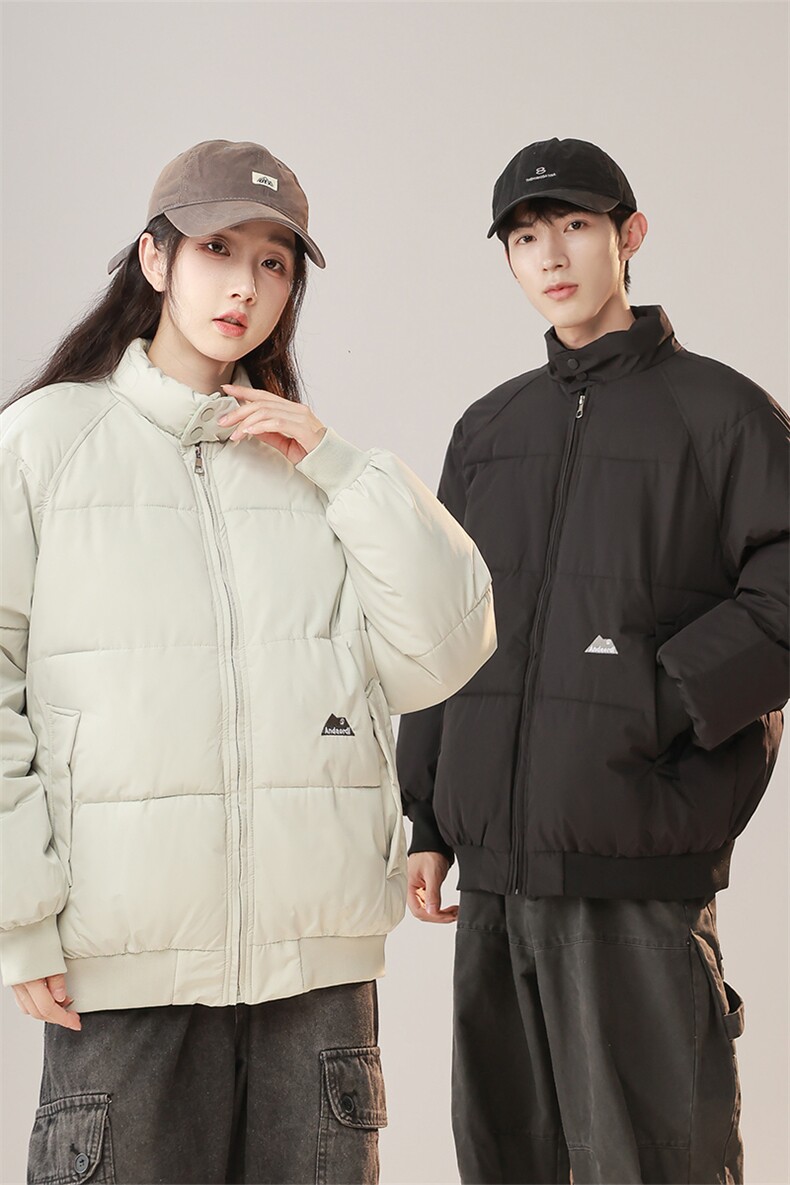 1506-1/818/P65日系冬季小山峰纯色短款中性风棉衣外套男女棉服1,男装棉衣,星座1506-1