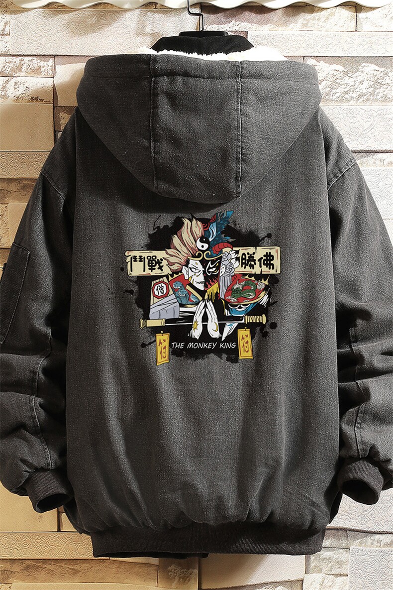 NM53016-P140牛仔外套男大码加厚加绒衣男羊羔毛服男,男装棉衣,电商A040A