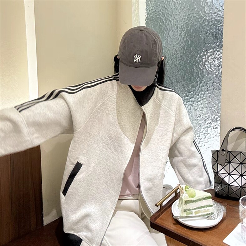 抖音得物高品质美式高街重磅结构设计拼接织带立领卫衣外套CM42，男装卫衣，电商A486