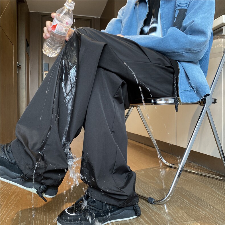 秋季新款机能户外防水褶皱设计宽松冲锋裤B315-K24338-特p35控68,男装休闲裤,电商B315