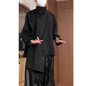 2025秋装新款山本风格麂皮绒卫衣打底衫个性款潮流WY851-P50