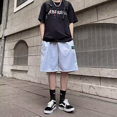 男春季新款时尚潮流休闲大鱼麟短裤工装裤D48P27，男装休闲裤，星座1116-2
