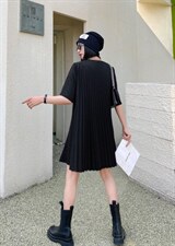 夏季新款，立体剪裁，手工压皱，个性连衣裙，女装连衣裙，名莹