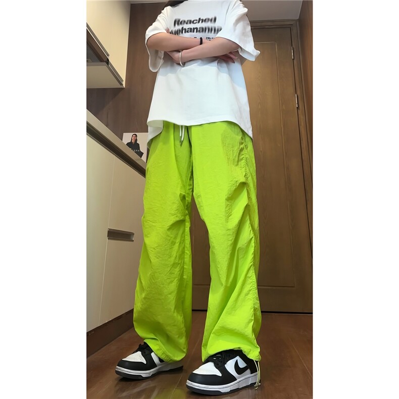 深度库存直播春夏多巴胺中性风宽松阔腿裤休闲裤男裤K288-特P32,男装休闲裤,电商A099
