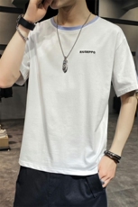 TX28-P30夏季新款潮男时尚休闲插肩袖宽松短袖T恤港风纯棉，男装T恤，电商D310（原电商305）