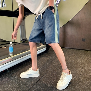KD07-P45控65小伙风牛仔短裤男2023新款夏季薄款痞帅休闲五分裤图片