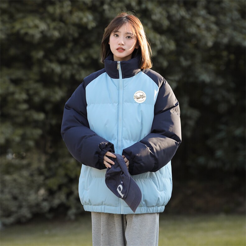 现货抖音得物可供视频三防加厚羽绒拼接棉衣外套面包棉服86627,男装棉衣,电商A486