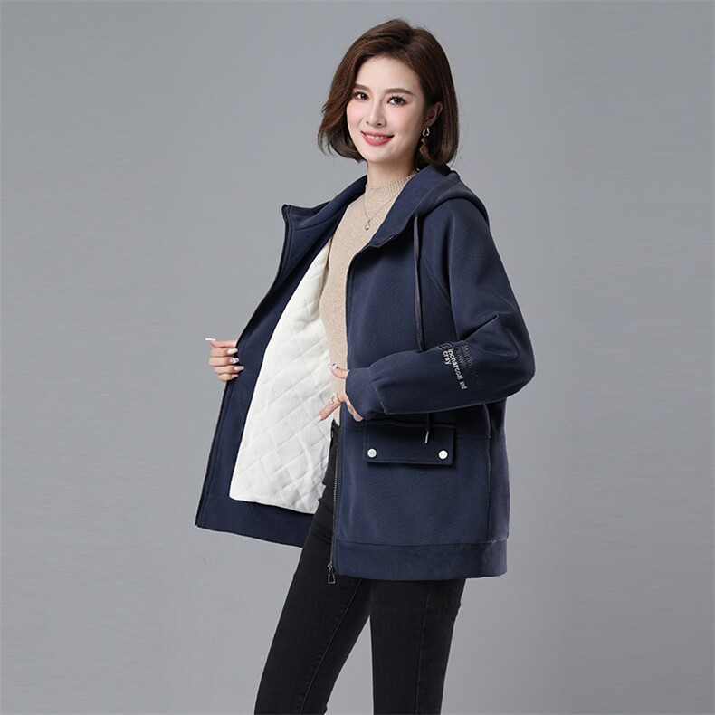 749款棉衣外套宽松加厚加绒保暖新品,女装棉衣/棉服,秋牧寒烟