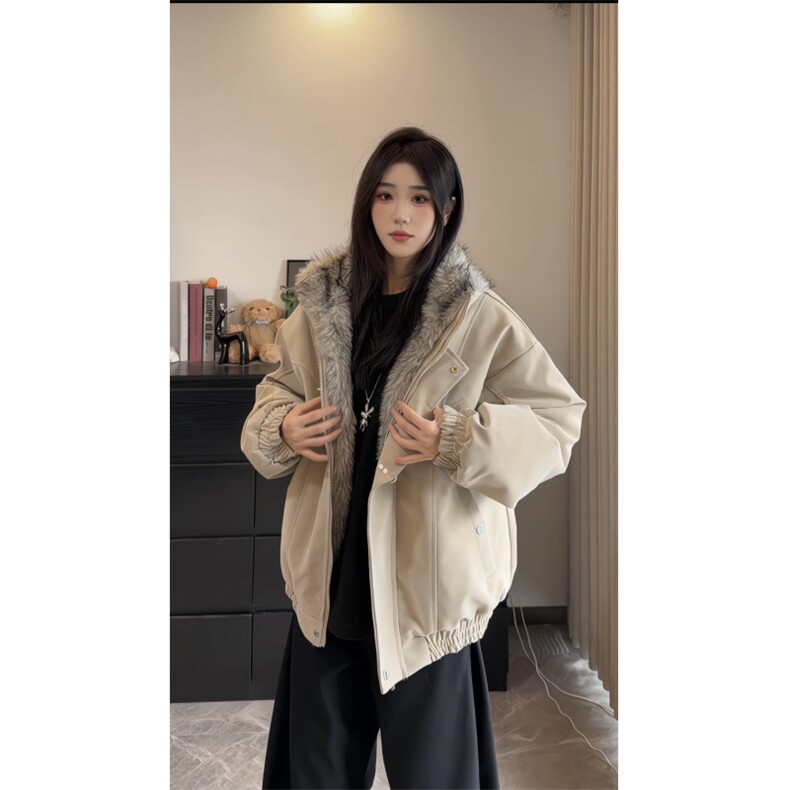 金属飞机扣座山加厚棉服夹克外套2330P115,男装夹克,星座506-1