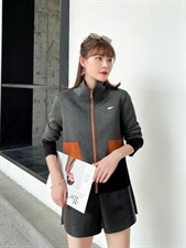 秋装新款：拼色休闲外套M一XXL，其它，拉思维加丝