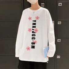 ！秋季打底衫男卫衣男潮流圆领纯棉长袖T恤男CX292-P25图片