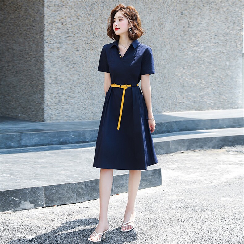 2021夏季新款韩版高腰减龄显瘦时尚连衣裙,女装连衣裙,辉之琳