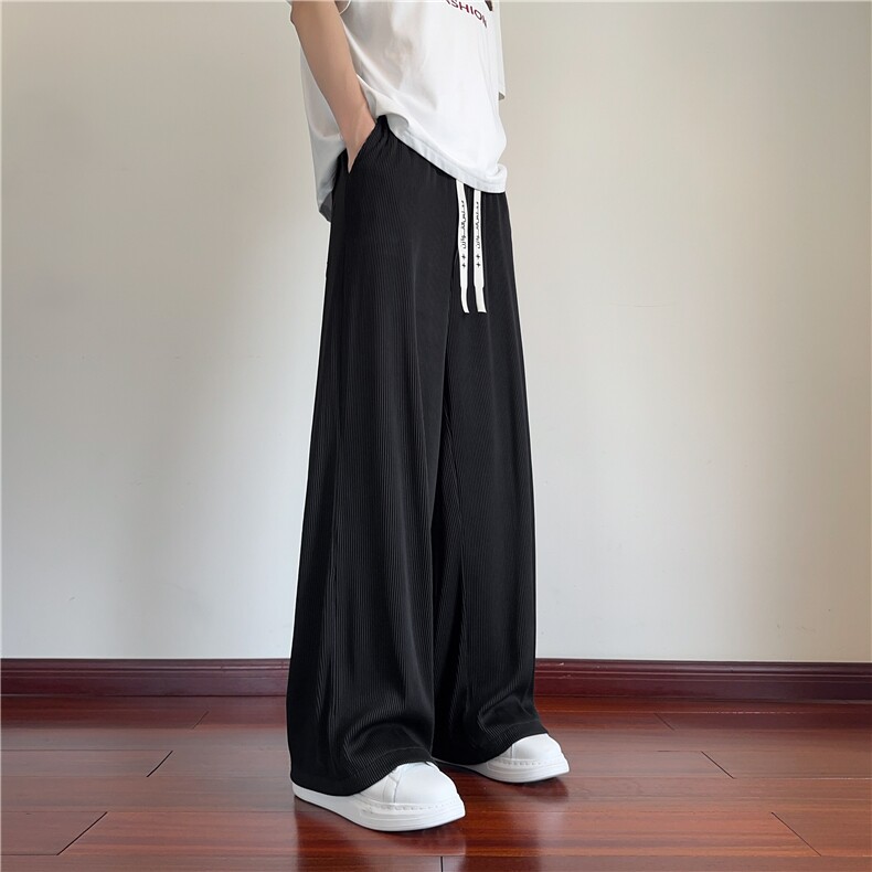 夏季新款凉感冰丝百搭垂感舒适宽松休闲裤B315-K25573-特p30控58,男装休闲裤,电商B315