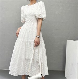 2022年夏季新款法式浪漫宫廷风连衣裙,女装连衣裙,序儿