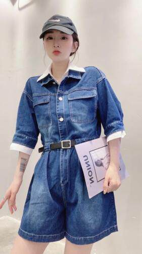 牛仔连体裤，女装连体裤，主合