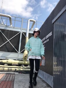 假两件羽绒服图片