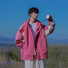 秋季新款二开宽松夹克男撞色三防冲锋衣外套DSA157B-JK7832-特P75，男装夹克，电商A157B