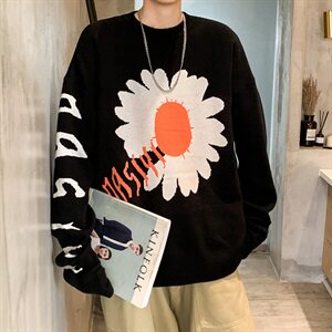 秋冬ins韩版情侣毛衣宽松潮流个性套头针织衫男QT817-P68图片