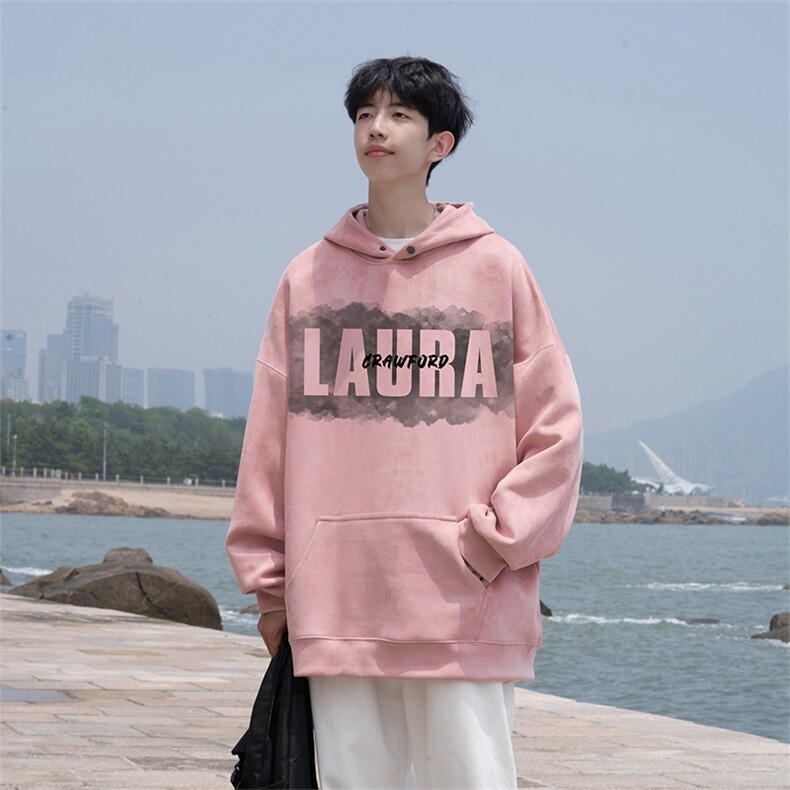 2025秋季男潮流休闲wljp4378卫衣连帽麂皮绒特p45控79,男装卫衣,星座605(原A050)