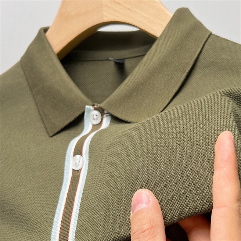 男士短袖t恤polo衫简约时尚宽松翻领POLO衫体恤上衣服纯棉半截袖,男装T恤,电商B212（原钱塘6029）