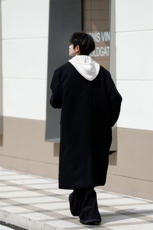 8XL-M厚毛呢大衣男中长款过膝呢子风衣男外套宽松FY1801P120控138，男装夹克，电商D206-1