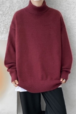 8XL-M神款搭配！！！特大码高领毛衣男打底衫百搭内搭MY1214P45，男装针织衫/毛衣，电商D206-1