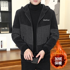 2024秋冬加绒加厚时尚百搭毛呢大衣夹克外套上衣男D27P155，男装毛呢大衣，电商B226