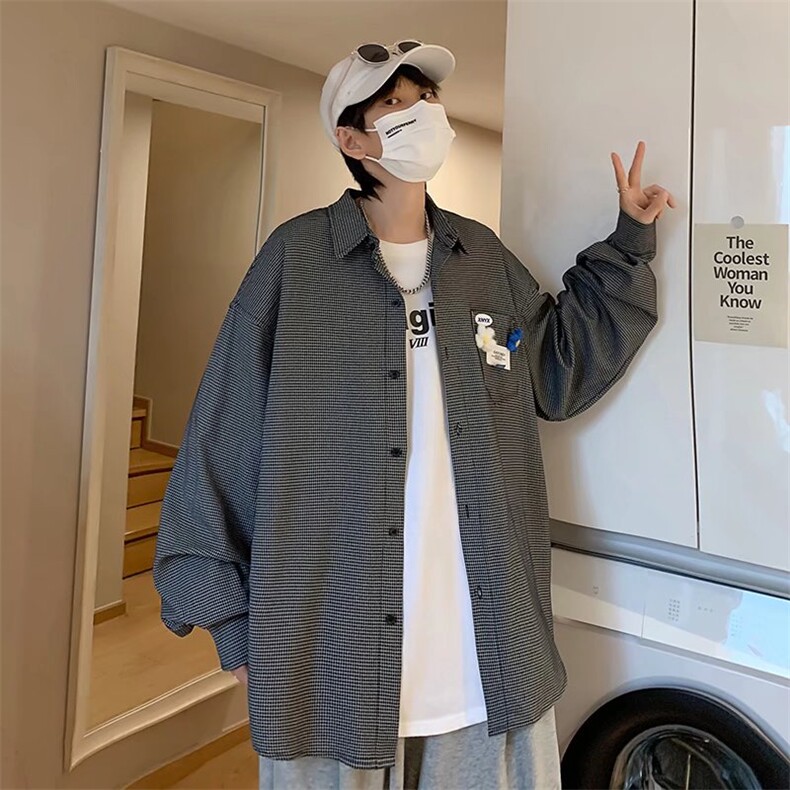长袖衬衫春款男港风潮流CY901P40,男装衬衫,星座1116-2