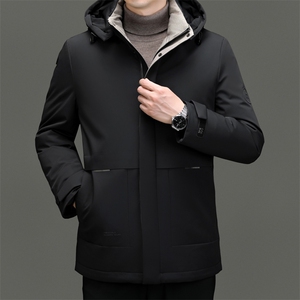 BN23779钱塘2020-2商务简约冬季厚款中年男士90鹅绒羽绒服P305图片