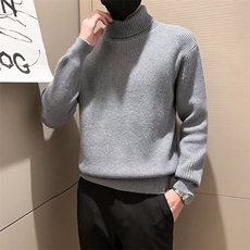 小伙风~早秋新款男士高领加厚毛衣韩版休闲针织打底衫M042/P65，男装T恤，电商B331