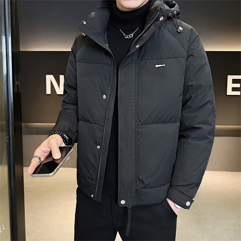 标50绒店主风2025新款男士短款连帽羽绒服外套B338-9821-P225,男装羽绒服,电商B338