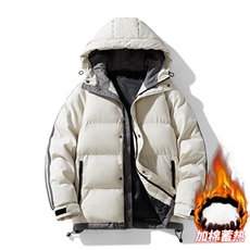 三防面料抖音品质10W件假两件连帽加厚棉衣外套棉服BM5811特P85，男装棉衣，电商A486