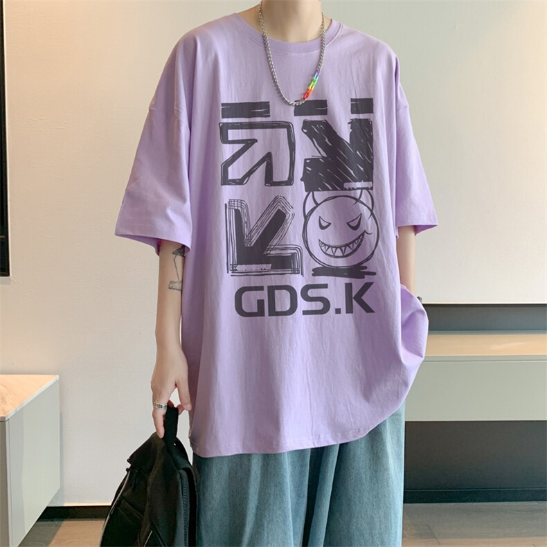 已注册/夏季内景新款搞怪个性宽松短袖T恤男潮打底衫DT00598/P25,男装T恤,电商B316
