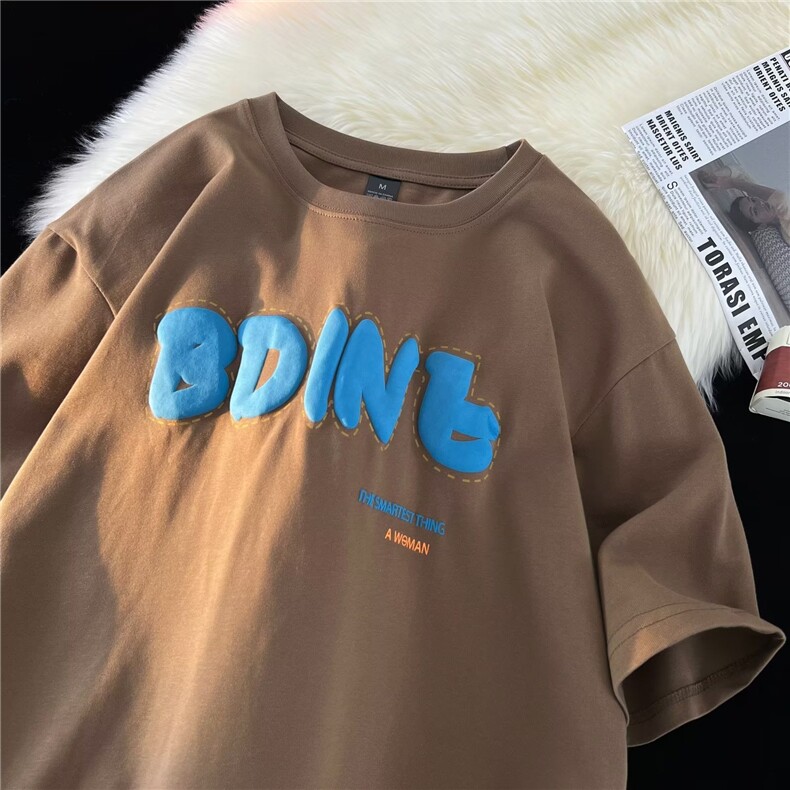 青春流行T恤时尚潮牌潮五分袖B8P35,男装T恤,星座1116-2