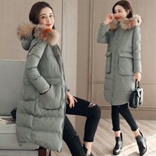 棉衣/棉服通勤连帽拉链2020年冬季长袖加厚修身口袋拼接韩版时尚，女装棉衣/棉服，瑶迪依秀