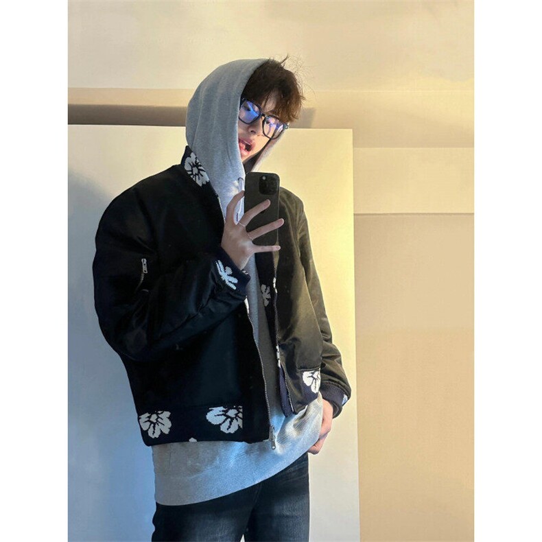 【有货】加棉666CC-特P73常规JK110CC-特P65花卉拼接外套男夹克,男装夹克,星座1007（原301D）
