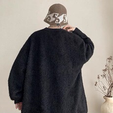 毛衣男女秋冬季高级感痞帅加厚圆领针织衫网络图，男装针织衫/毛衣，星座410-6（原星座1304-1）