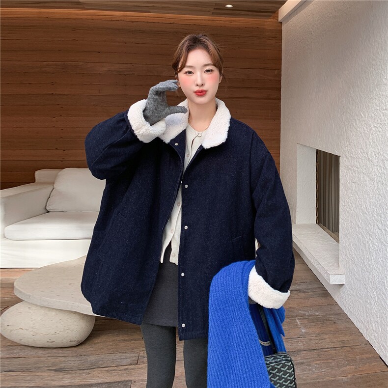新款《出货》90绒磨毛水洗牛仔2B156-808-P320-K468,女装短外套,2B156