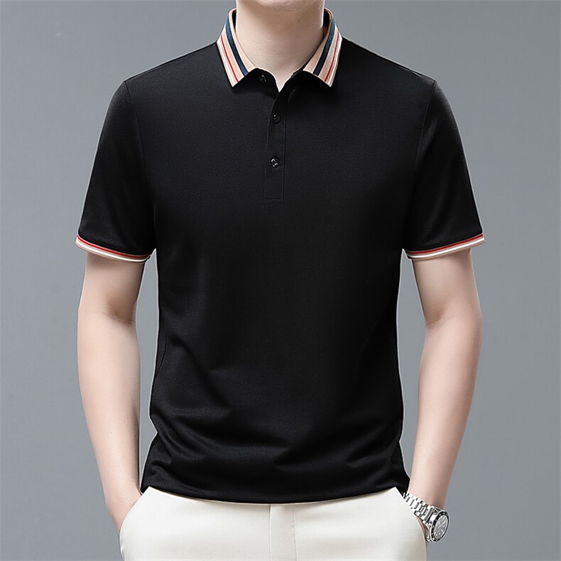 夏季男士短袖休闲t恤百搭polo衫中年爸爸夏装上衣QP1629-P55,男装Polo衫,星座1105-3