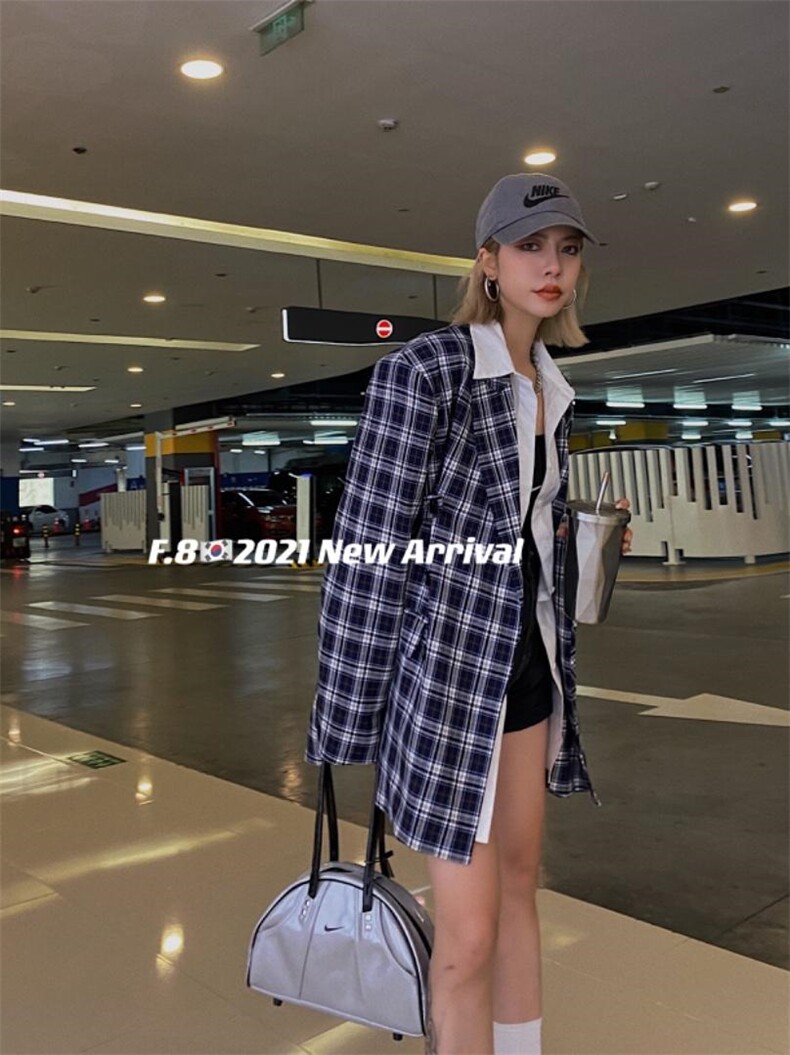 秋装新款，复古风格子西装，三色两码，女装西装，慕容神话
