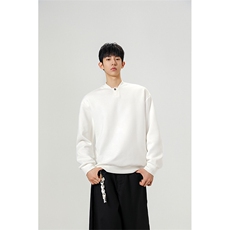 韩系学院风设计cleanfit卫衣简约纯色休闲打底常规P39加绒P49，男装T恤，电商B319