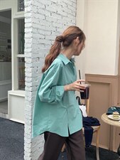 款号：WC0057交叠翻领衬衫，女装衬衫，BD